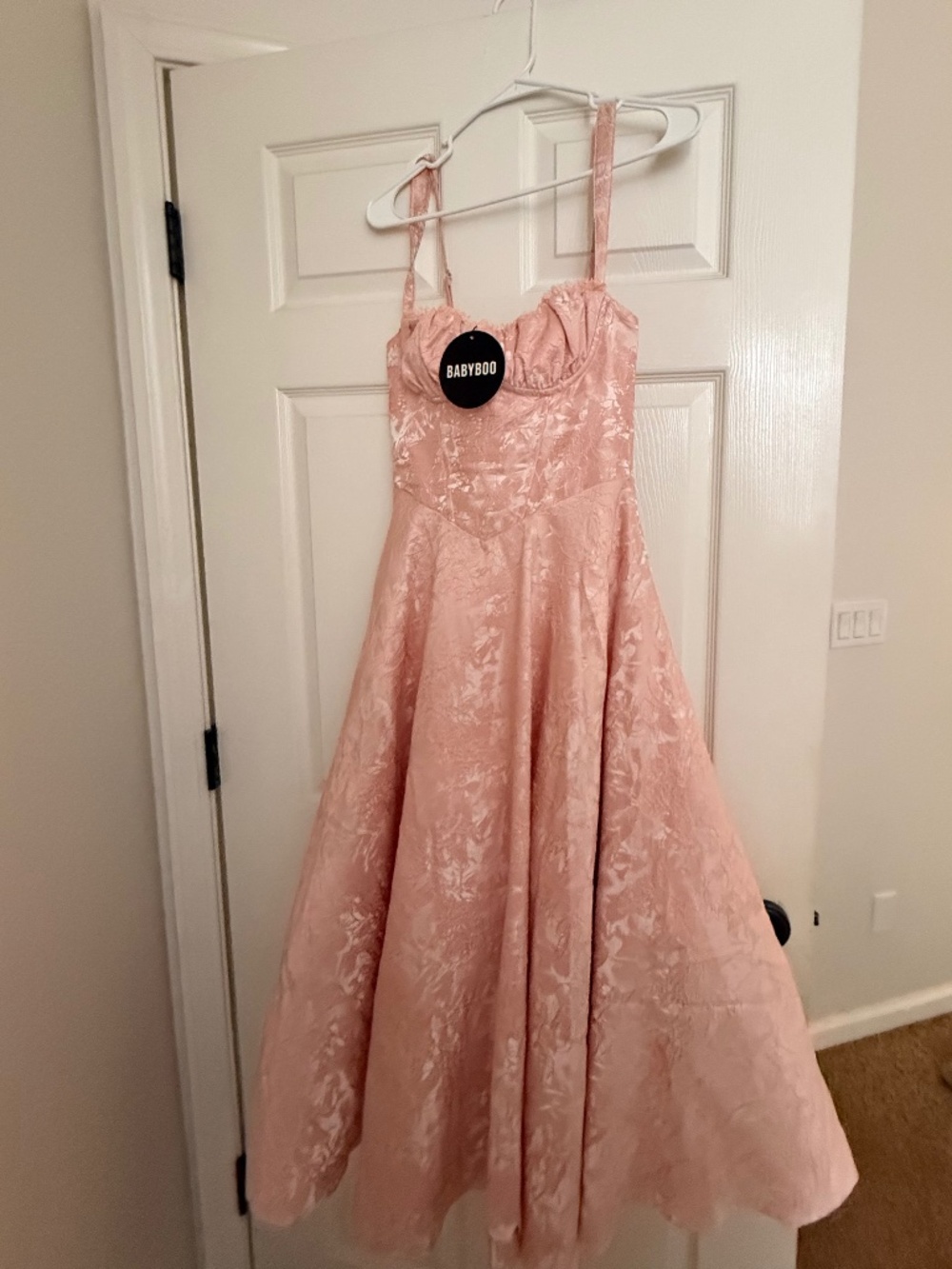Babyboo amity midi dress - soft peach